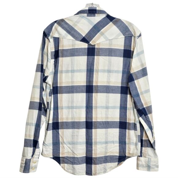 Lucky Brand Western Sportswear Long Sleeve Pocketed Button Up Shirt Small - Picture 6 of 6